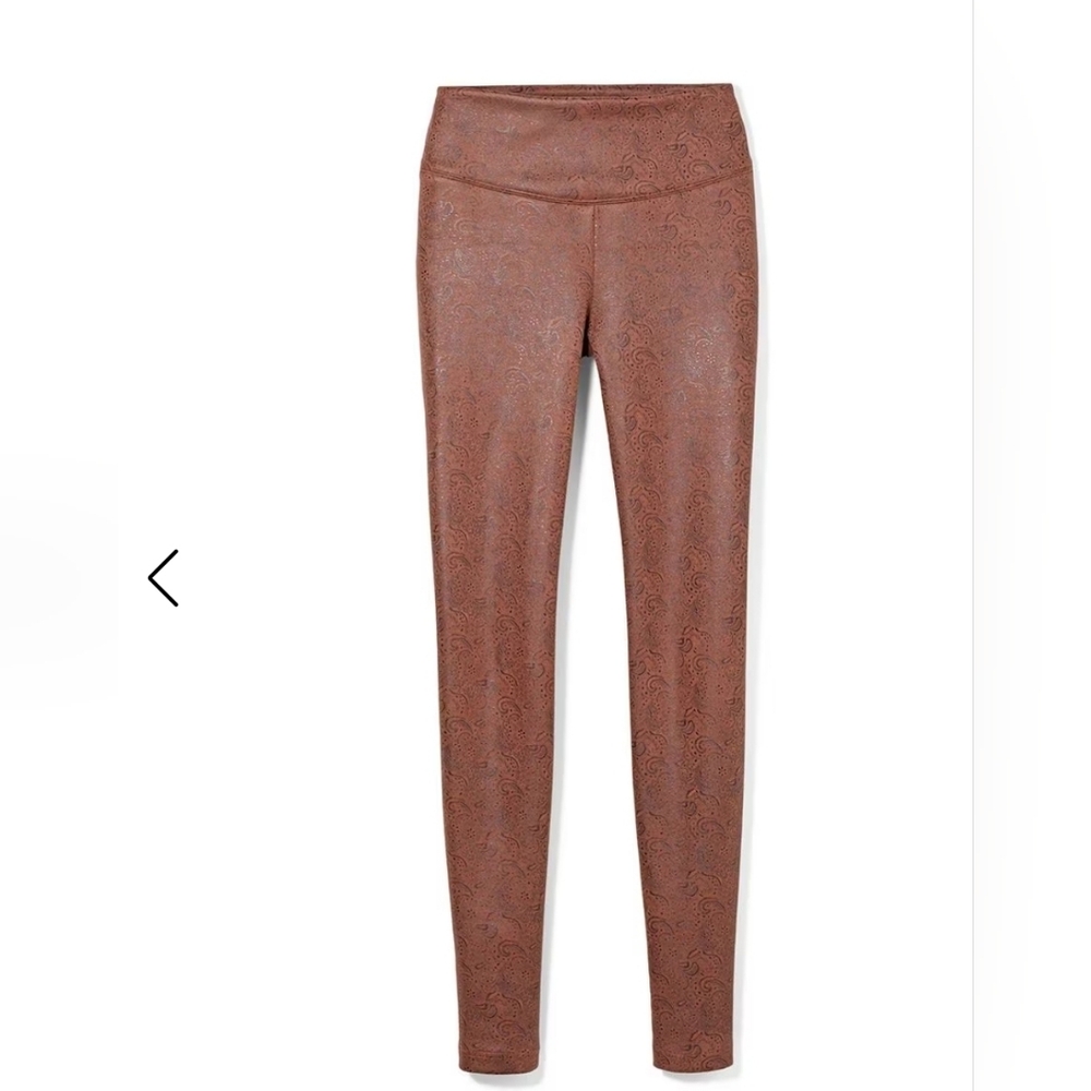 White House Black Market Brown Paisley-Print Leggings